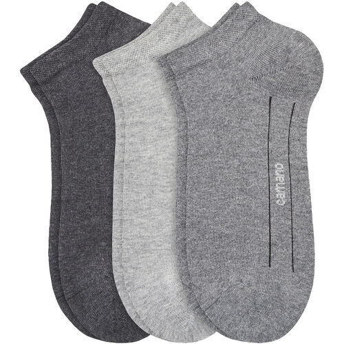 Camano Sneakersocken, Logo-Print, Fr Damen, 0049 GREY COMBINA, 43/46, Grau, 43-46