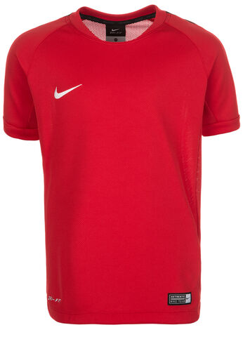 Nike YTH SQUAD15 FLASH SS TRNG TOP, 10 | PIKA NONA / PIKA NONA | MODZIE UNISEX TOP Z KRTKIM RKAWEM | UNIWERSYTET CZERWONY / CZARNY / BIAY | XS