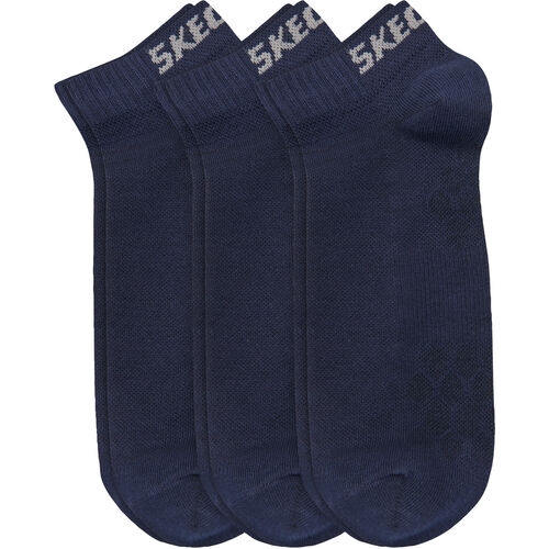 Skechers Sneaker-Socken, 3er-Pack, Uni, Label-Print, Fr Herren, 5999 Navy, 43-46, 43-46