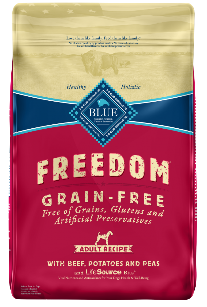 Blue Buffalo Freedom Grain-Free Adult Beef Recipe Dry Dog Food - 48 Lb Bag (2 X 24 Lb Bag)
