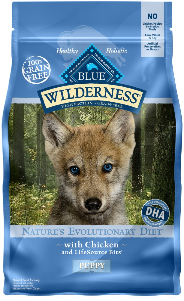 Blue Buffalo Wilderness Puppy Grain Free Chicken Dry Food - 48 Lb Bag (2 X 24 Lb Bag)