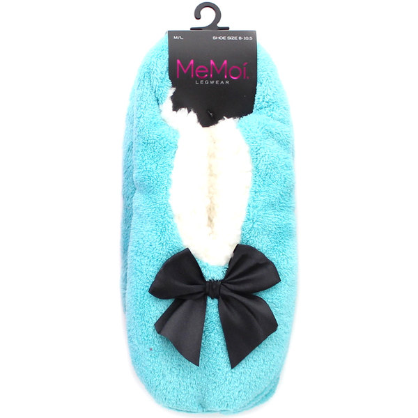 MF5-9300-54005-S-M Womens Pretty Bow Soft & Fuzzy Sherpa Lined Slippers, Fuchsia - Small & Medium