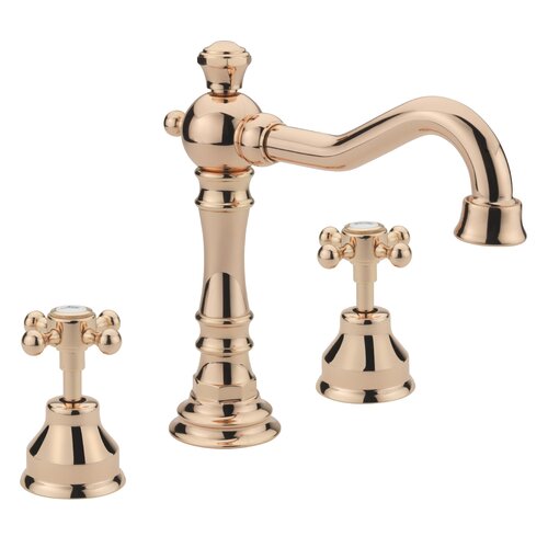 Allora Deck Mounted Bath Shower Mixer Tre Mercati Finish: Rose Gold