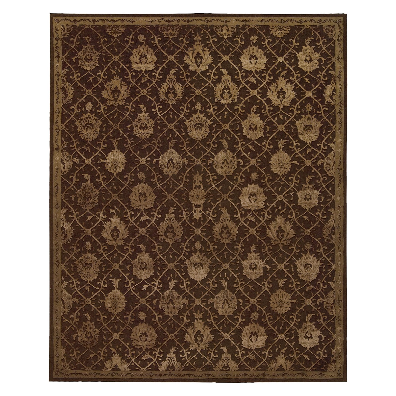 5509 Regal Area Rug Collection Chocolate 9 Ft 9 in. X 13 Ft 9 in. Rectangle