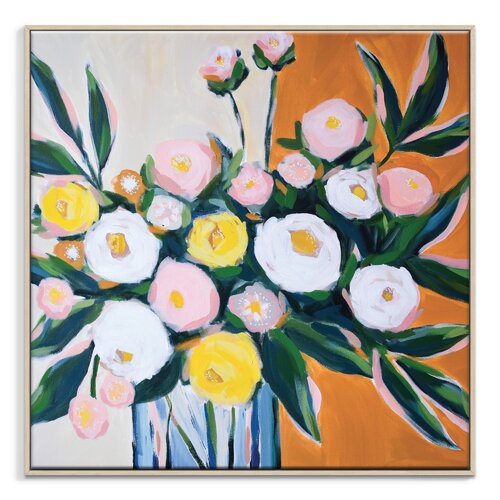 'the Golden Hour' Acrylic Painting Print East Urban Home Format: Brown Wood Frame, Size: 103.5 Cm H X 103.5 Cm W X 4 Cm D
