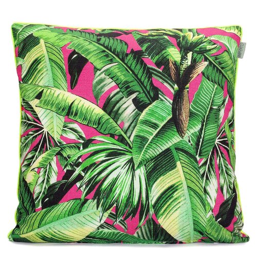 Pink Palm Cotton Cushion Cover HF LIVING
