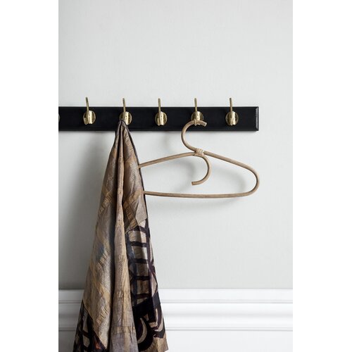 Wall Mounted Coat Rack (Set of 2) Nordal Colour: Black