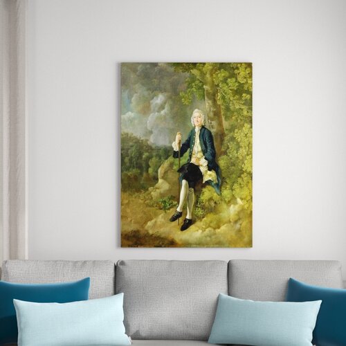 Mr Clayton Jones, C.1744-45 by Thomas Gainsborough Framed Art Print East Urban Home Size: Extra Large