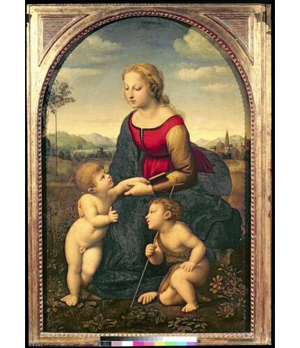 La Belle Jardiniere, 1507 by Raphael Framed Art Print East Urban Home Size: Small