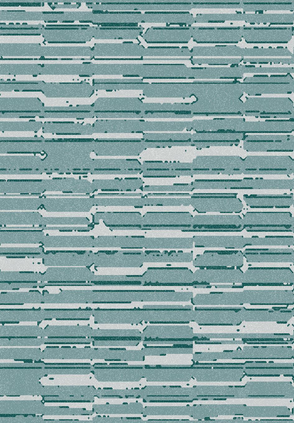Abstract Flair 2X3.5 6331-3263 Soft/Blu Rectangle Rug
