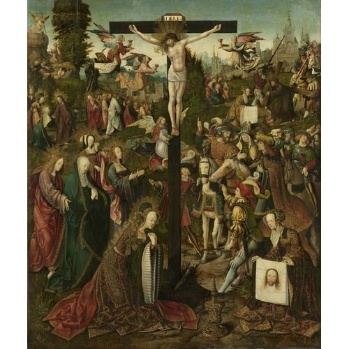 The Crucifixion, C.1507-c.1510 by Jacob Cornelisz Van Oostsanen Art Print East Urban Home