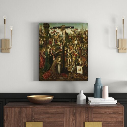 The Crucifixion, C.1507-c.1510 by Jacob Cornelisz Van Oostsanen Art Print on Canvas East Urban Home Size: Large