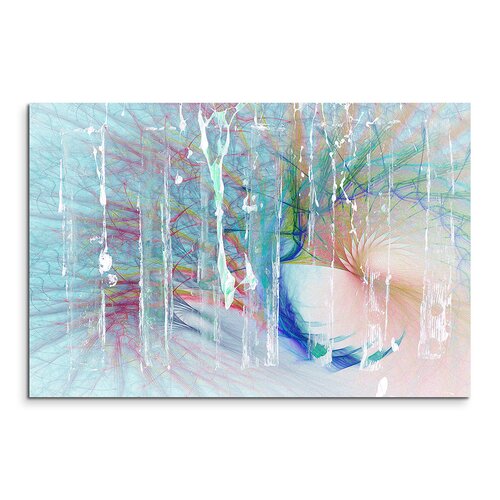 Enigma Abstract 1455 Graphic Art Print on Canvas East Urban Home
