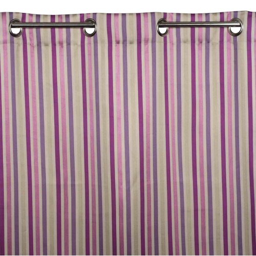 Berlingot Eyelet Semi-Sheer Curtain Madura Size per Panel: 200 W X 290 D Cm, Colour: Red Pink