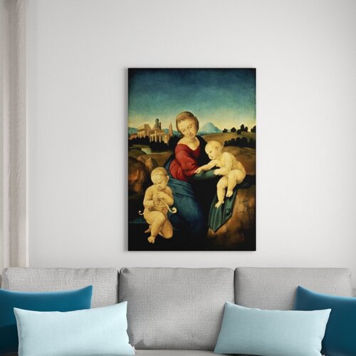 The Esterhazy Madonna, C.1507-08 by Raphael Framed Art Print East Urban Home Size: Extra Large