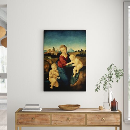 The Esterhazy Madonna, C.1507-08 by Raphael Art Print on Canvas East Urban Home Size: Extra Large
