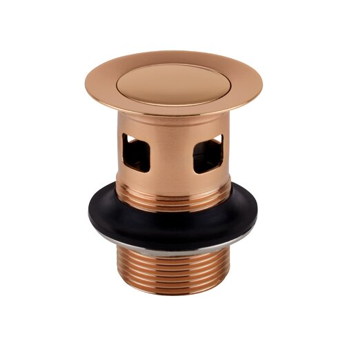 Allora 60cm Pop-up Waste with Overflow Tre Mercati Finish: Rose Gold