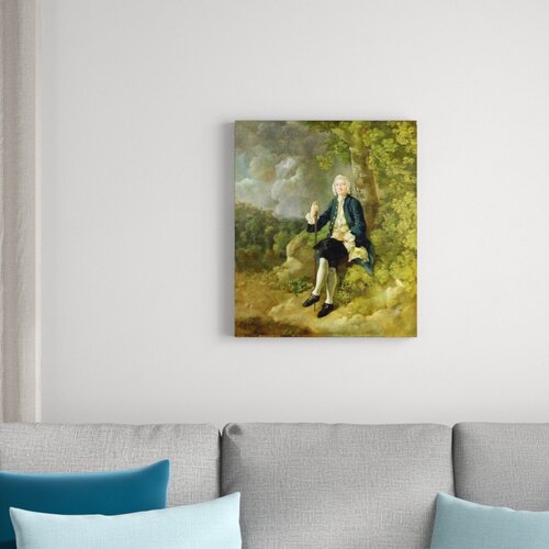 Mr Clayton Jones, C.1744-45 by Thomas Gainsborough Art Print on Canvas East Urban Home Size: Medium