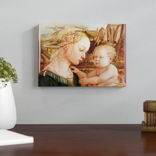 Detail of Madonna and Child with Angels, C.1455 by Filippo Lippi Art Print East Urban Home