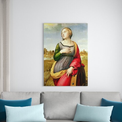 St. Catherine of Alexandria, 1507-8 by Raphael Framed Art Print East Urban Home Size: Extra Large
