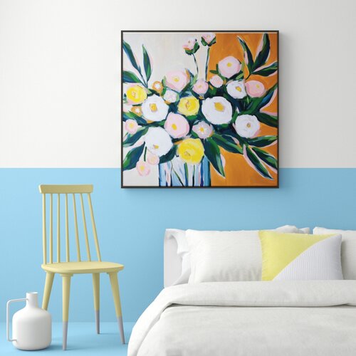 'the Golden Hour' Acrylic Painting Print East Urban Home Format: Black Wood Frame, Size: 103.5 Cm H X 103.5 Cm W X 4 Cm D