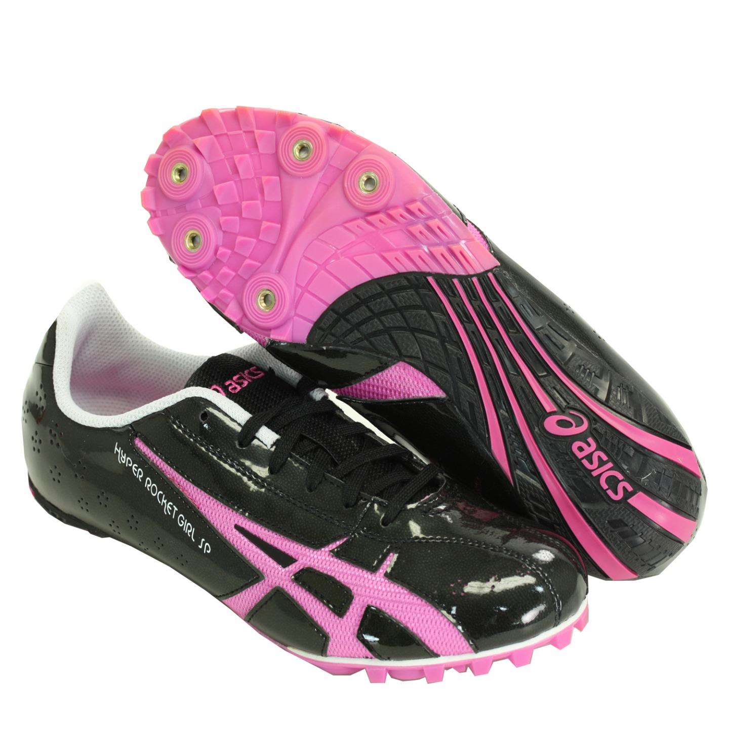 Asics G953y 9021 Womens Hyper Rocket Girl Sp3 Track Spikes Black & Raspberry 8.5