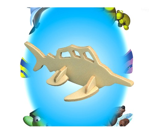 Puzzled Swordfish Mini 3D Wood Puzzle