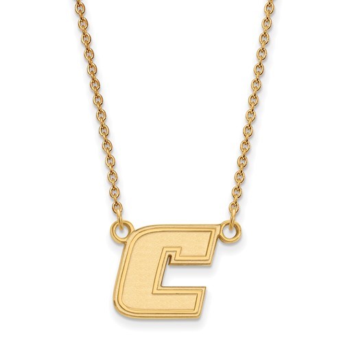 LogoArt 10K Yellow Gold the U of Tennessee at Chattanooga Sm Pend with Necklace by Versil