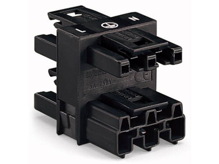 WAGO 770 Series Cable Distribution Connector Cage Clamp, 3-Pole, 25A, 3-Way, IP20