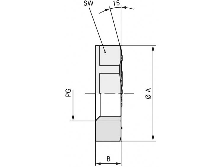 LAPP SKINTOP GMP-GL PG 48 RAL 9005 BK Gegenmutter PG48 Polyamid Schwarz (RAL 9005) 25 St.