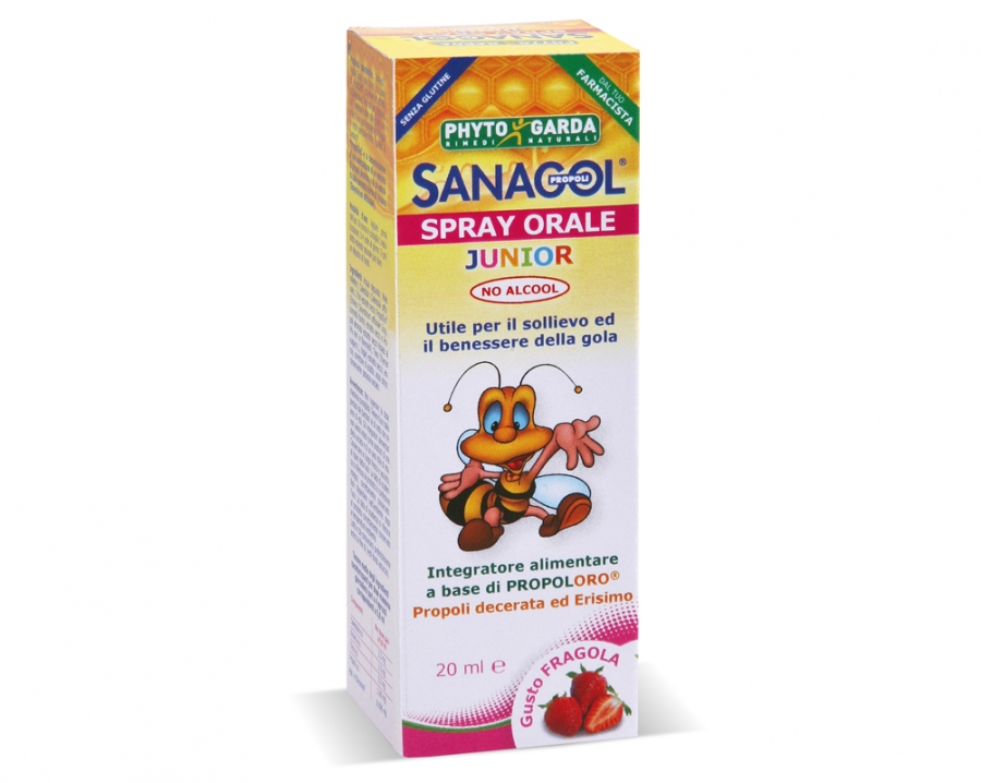 Phyto Garda Sanagol Spray Propolis Junior Strawberry Taste 20ml