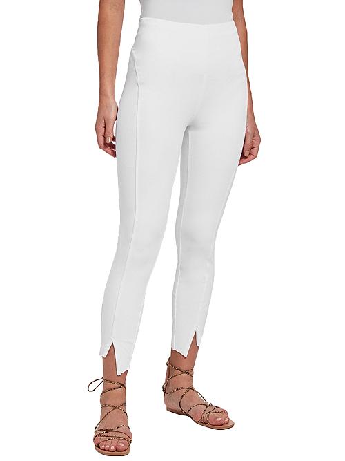 Lysse Leggings Women's Ren Denim Crop in White | Size Large | HerRoom.com