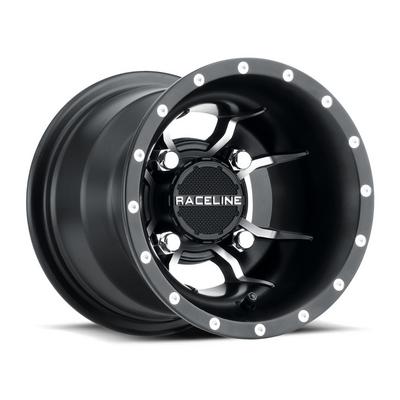 9x8 Raceline A77 Mamba UTV Black Wheel 4x110 (-1mm)