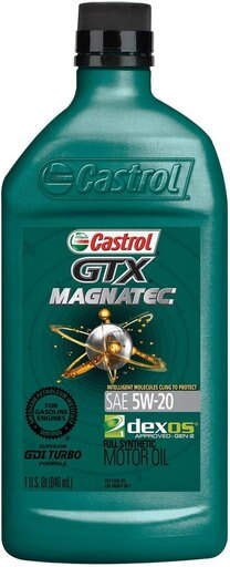 GTX MAGNATEC 5W-20 Full Synthetic Motor Oil Green 1 Quart - 6 Pack