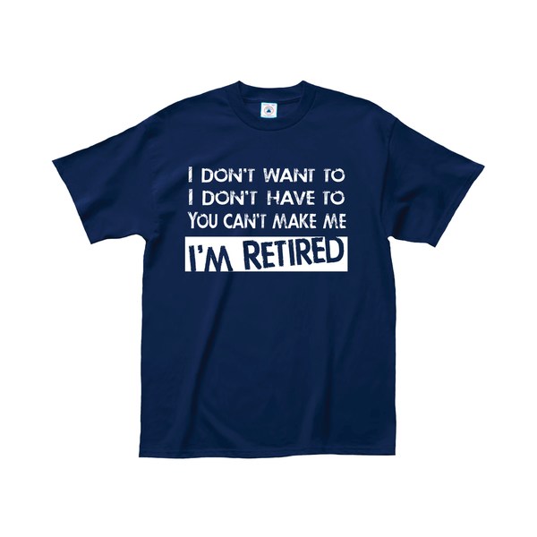 Men's L.a. Imprints Retired Tees 3XL Can't Make Me Retired (Navy) Bronze