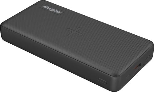 Energizer - Ultimate Lithium 20,000mAh 20W Qi Wireless Portable Charger/Power Bank QC 3.0 & PD 3.0 for Apple, Android, USB Devices - Black