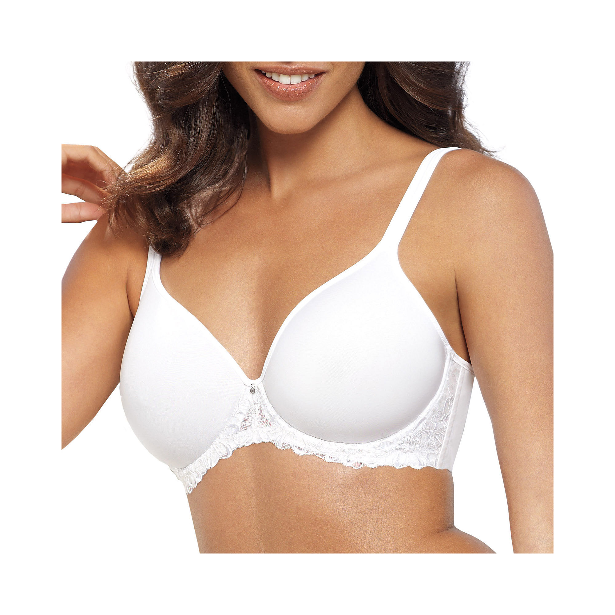 Bali One Smooth U Ultra Light Embroidered Frame Bra White