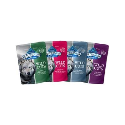 Blue Buffalo Wilderness Trail Toppers Wild Cuts High Protein  Natural Wet Dog Food Variety Pack  Beef  Salmon  Duck & Chicken  3-oz Pouches  24 Count 
