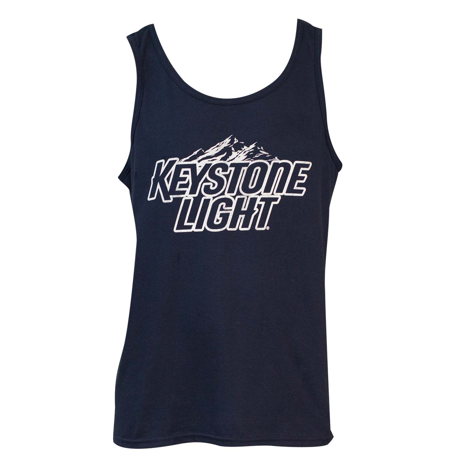 Men's Keystone Light Beer Navy Blue Tank Top-Small