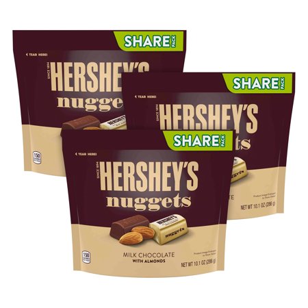 B2946347 Hersheys Nuggets Milk Chocolate with Almonds Candy - 10.1 Oz - Pack of 3