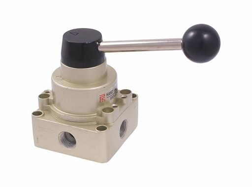 4-way Hand Operated Rotary Disc Type Valve with 3/8 Npt Inlet (8401-0255)