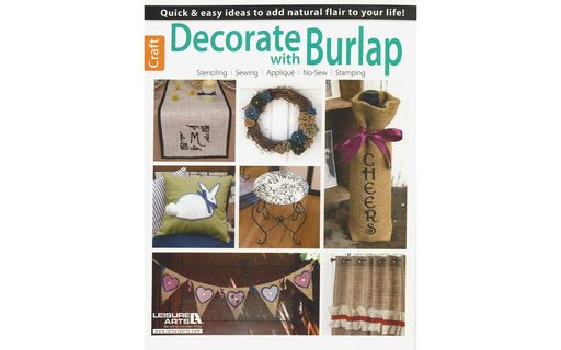 Leisure Arts 5954 Decorate with Burlap Bk