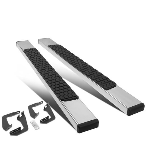 For 2007 to 2017 Toyota Tundra Regular Cab Pair of 5 Inches Stainless Flat Side Step Nerf Bar Running Boards 09 10 11 12 13 14
