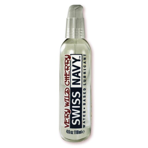 Bundle Package of Swiss Navy Flavors Very Wild Cherry 4oz and Swiss Navy Water Based Lubricant 5ml Foil - All