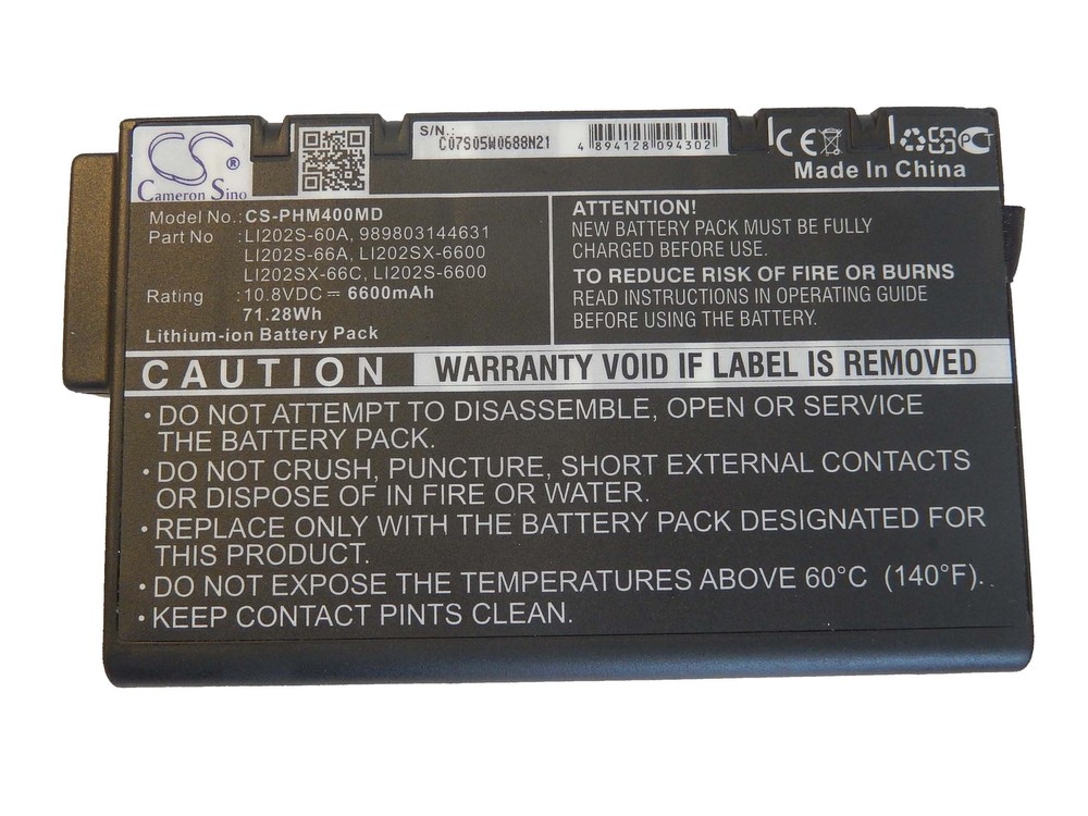 Vhbw Li-Ion Akku 6600mAh (10.8V) Für Aerotrak TSI Dusttrak II 530Ep, TSI DustTrak II 8532 Aerosol M