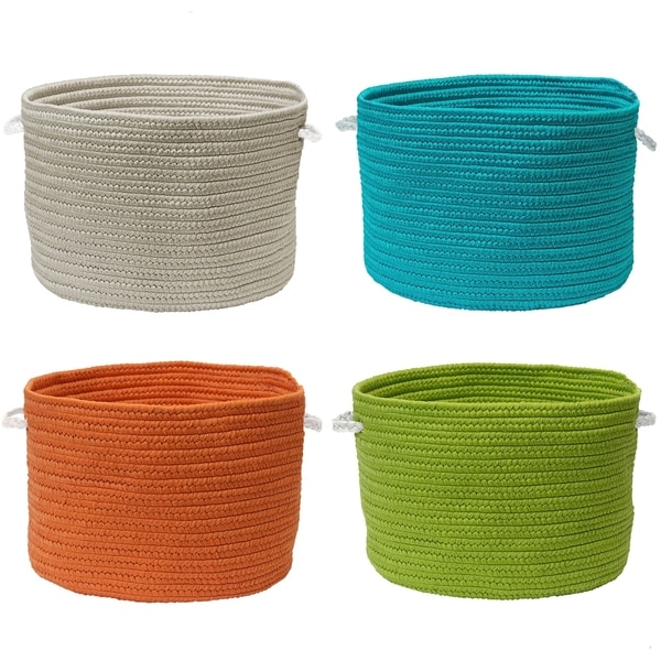 Colonial Mills Kanter Simple-Solids Large Accent Handles Storage Basket