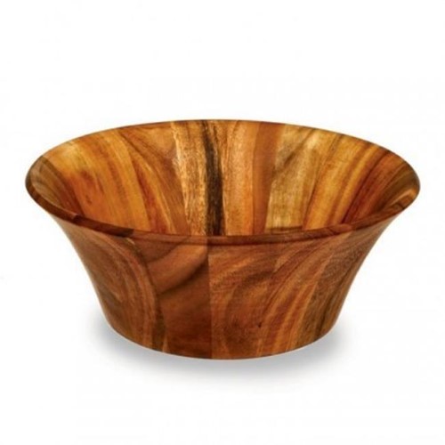Handmade Acacia Grand Flute Serving Bowl (Thailand)