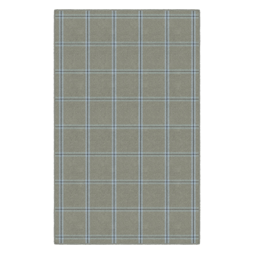 Brumlow Mills Simple Traditional Plaid Printed Rug, Lt Beige, 5X8 Ft