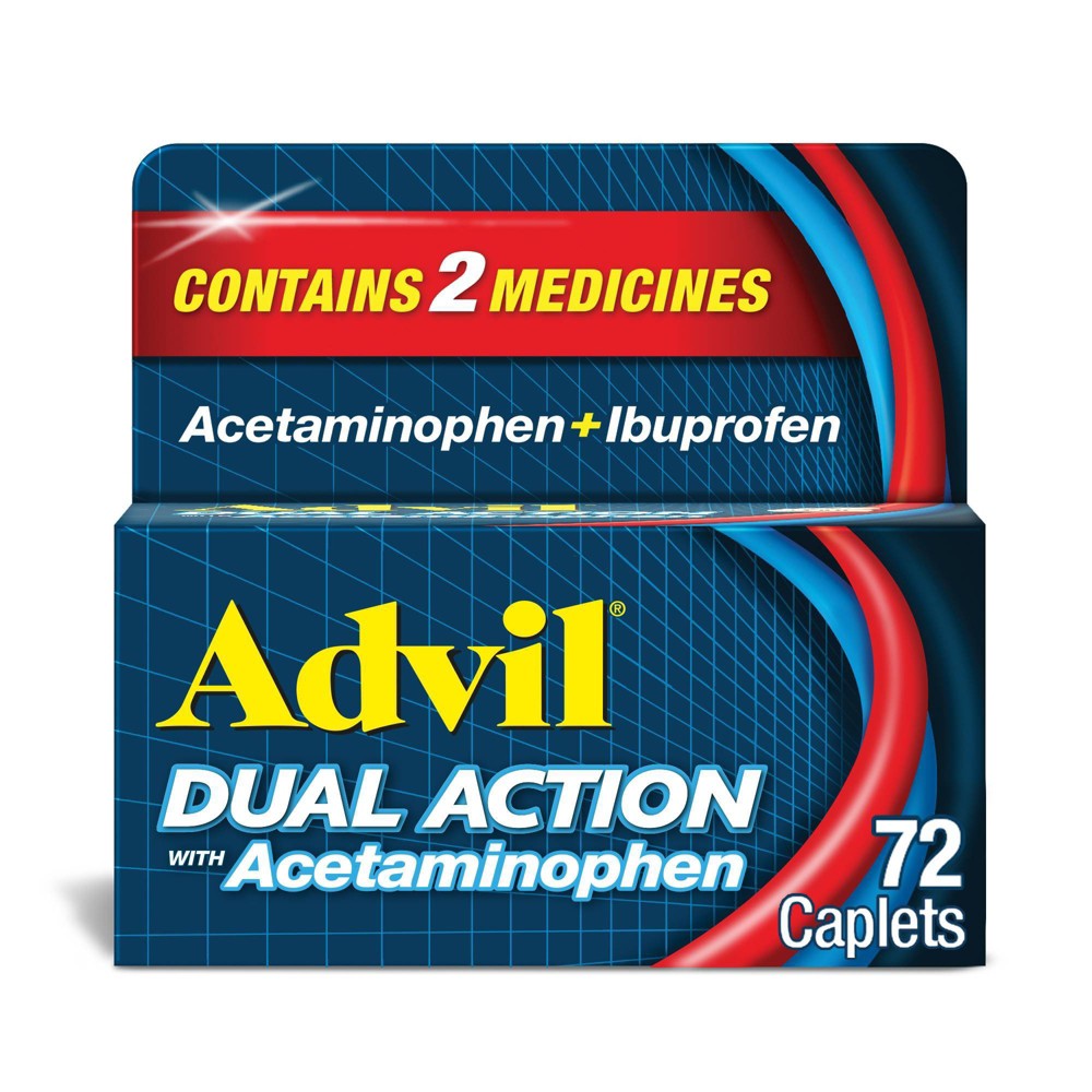 Advil - Caplets - Dual Action Back Pain - 72 Ct