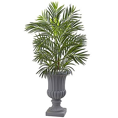 3.5' Areca Palm Tree with Gray Urn by Nearly Na Tural